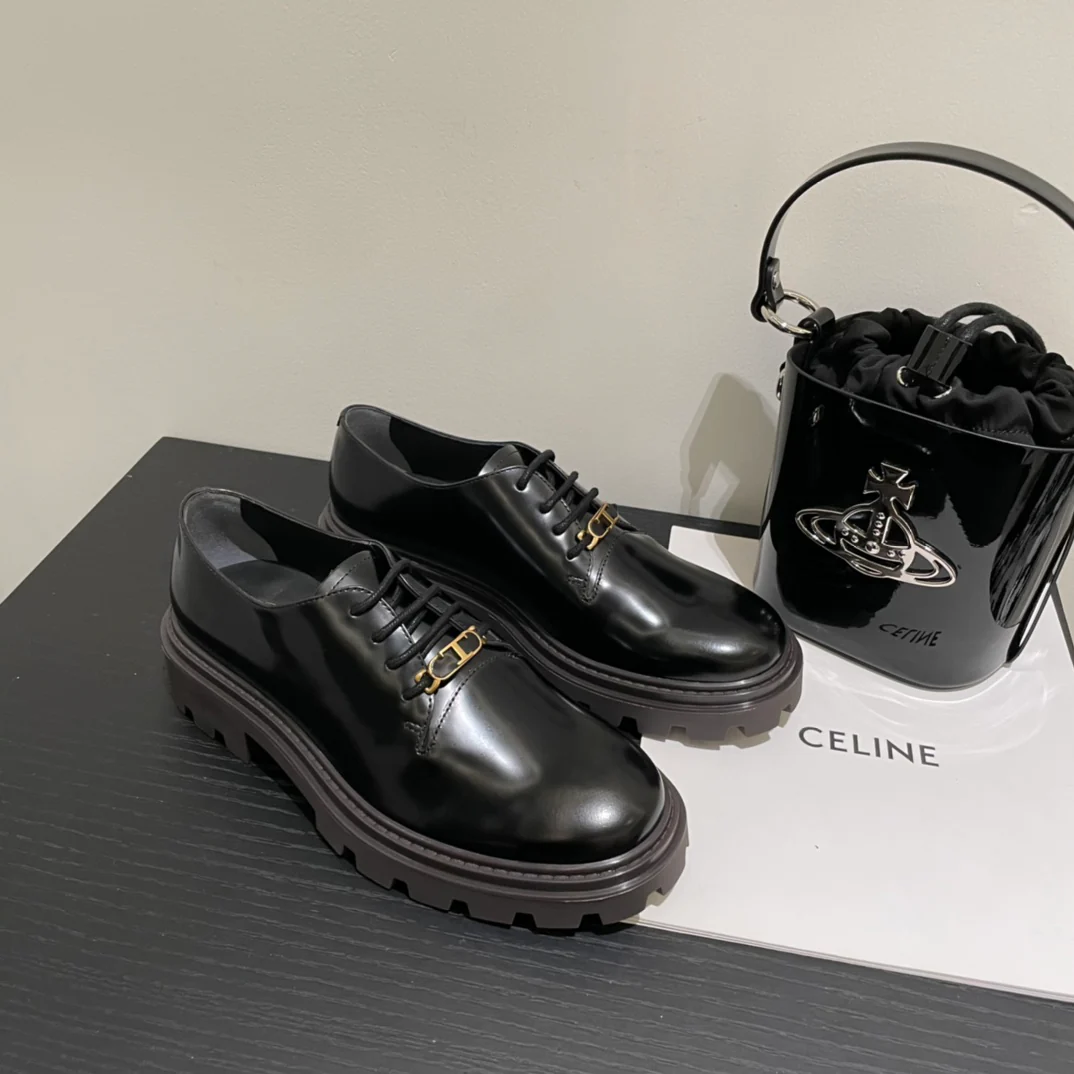 Tods - Британский стиль - Ретро - Шнурки - Лоферы - 1