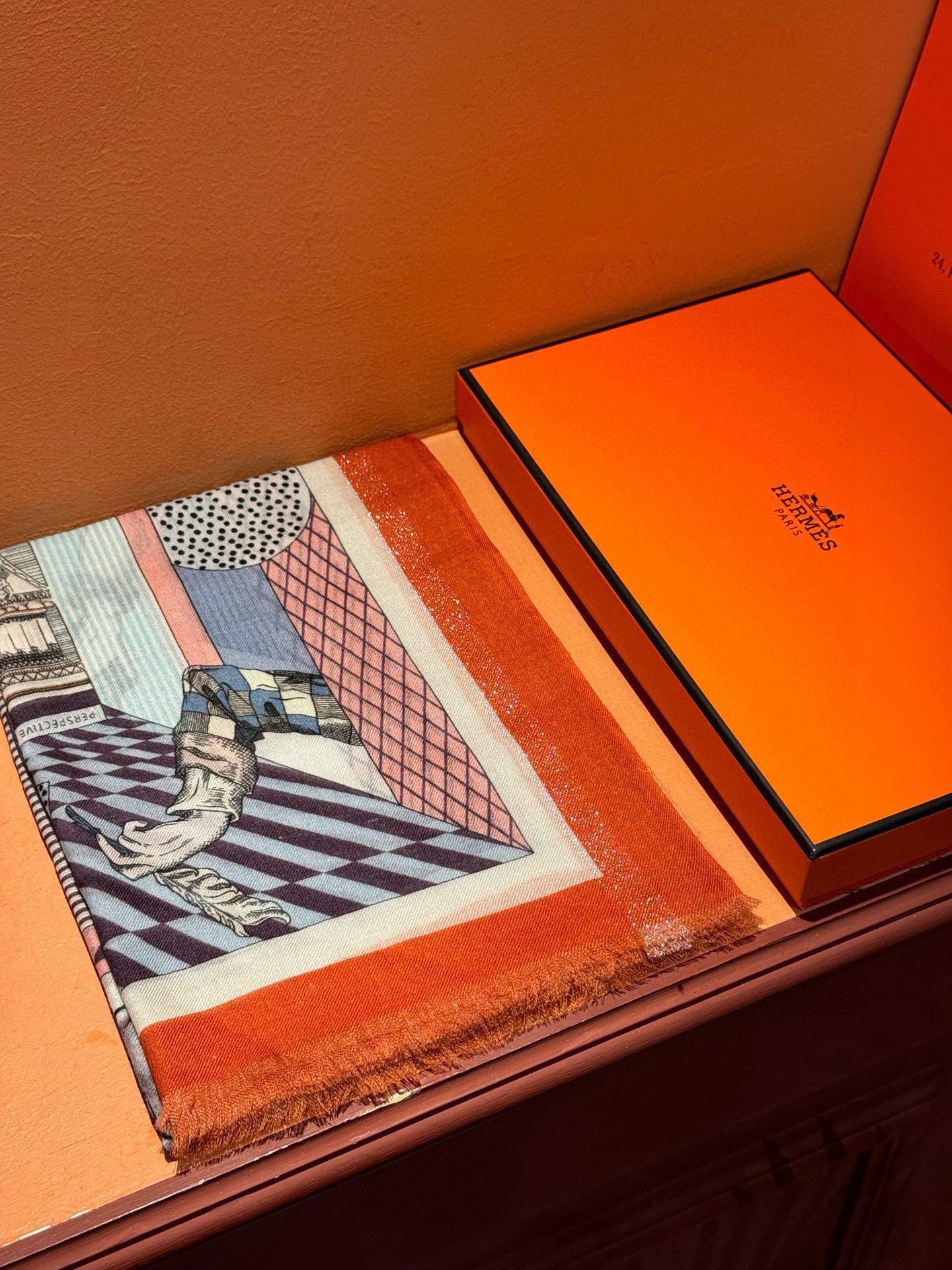 Кашемировый платок Hermes 2024 - 100-200