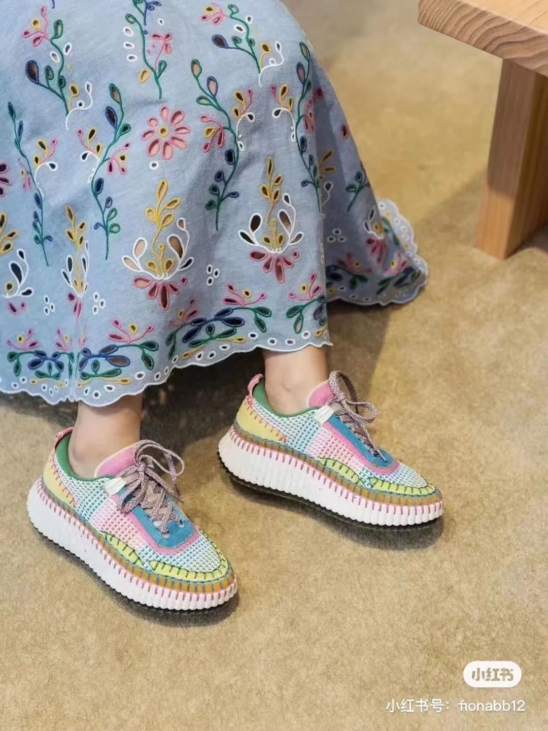 Повседневные туфли Chloe Rainbow