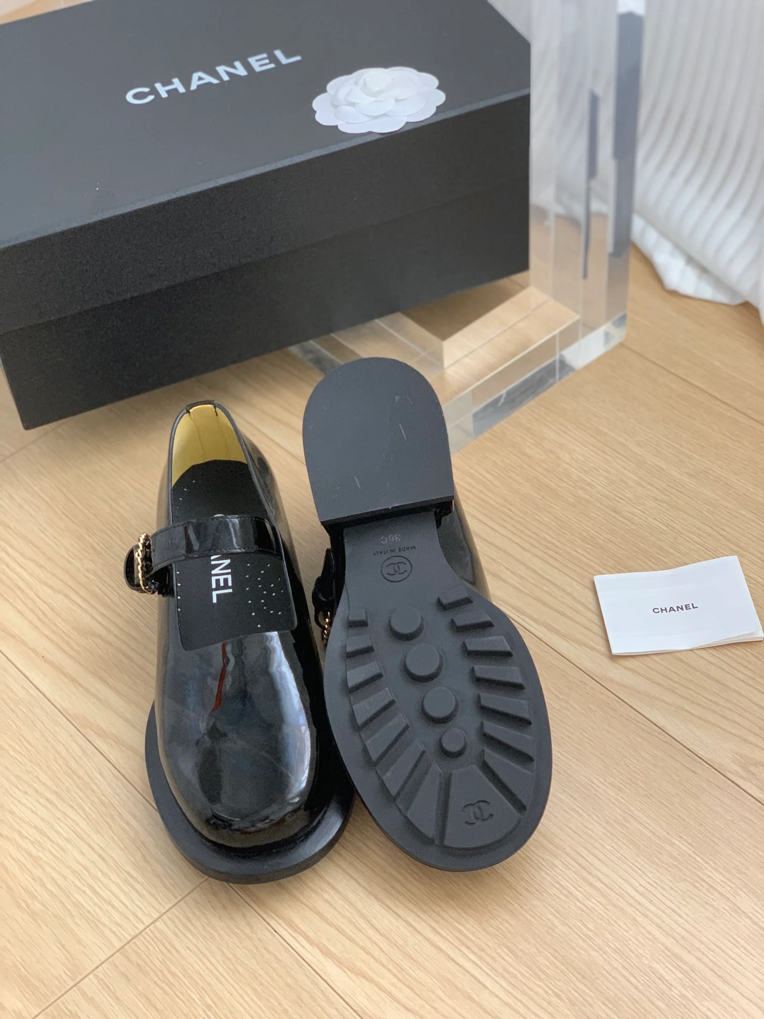 Новинка сезона осень/зима 2023 от Chanel - туфли Мэри Джейн - черные.