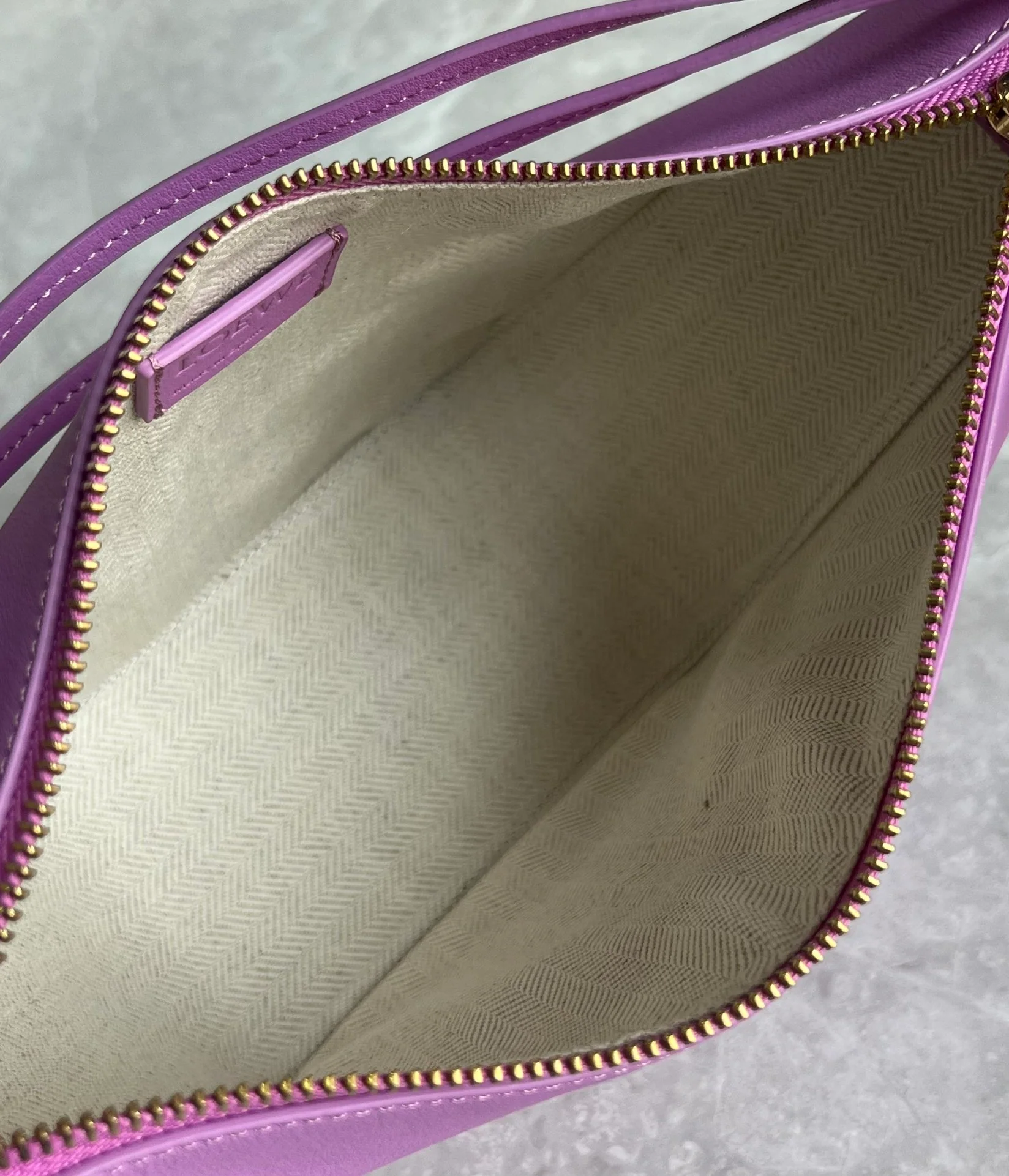 Сумка-хобо Loewe Hammock - фиолетовая - 1 шт.