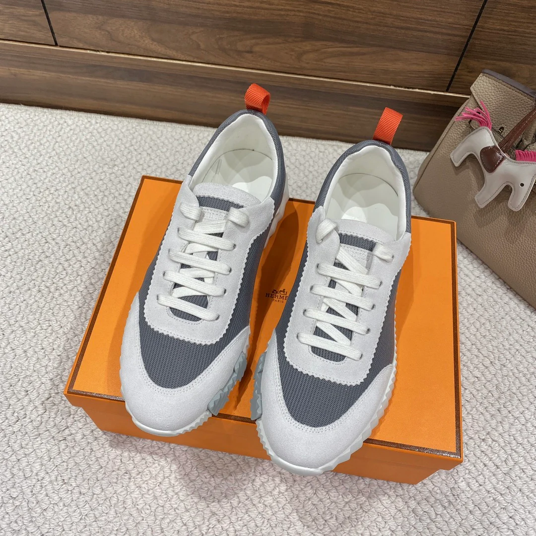 Весенняя коллекция Hermes 2022 — Спортивная повседневная обувь — Унисекс — Серый