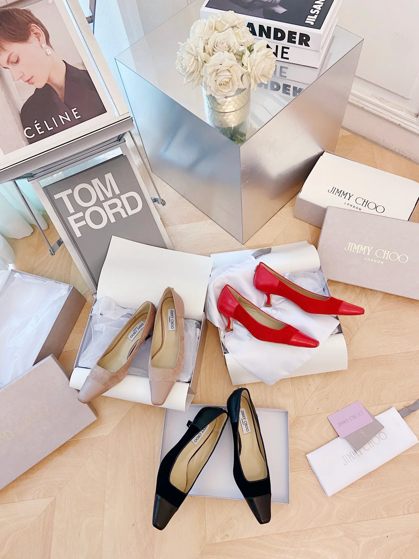 Туфли на низком каблуке Jimmy Retro с квадратным носком