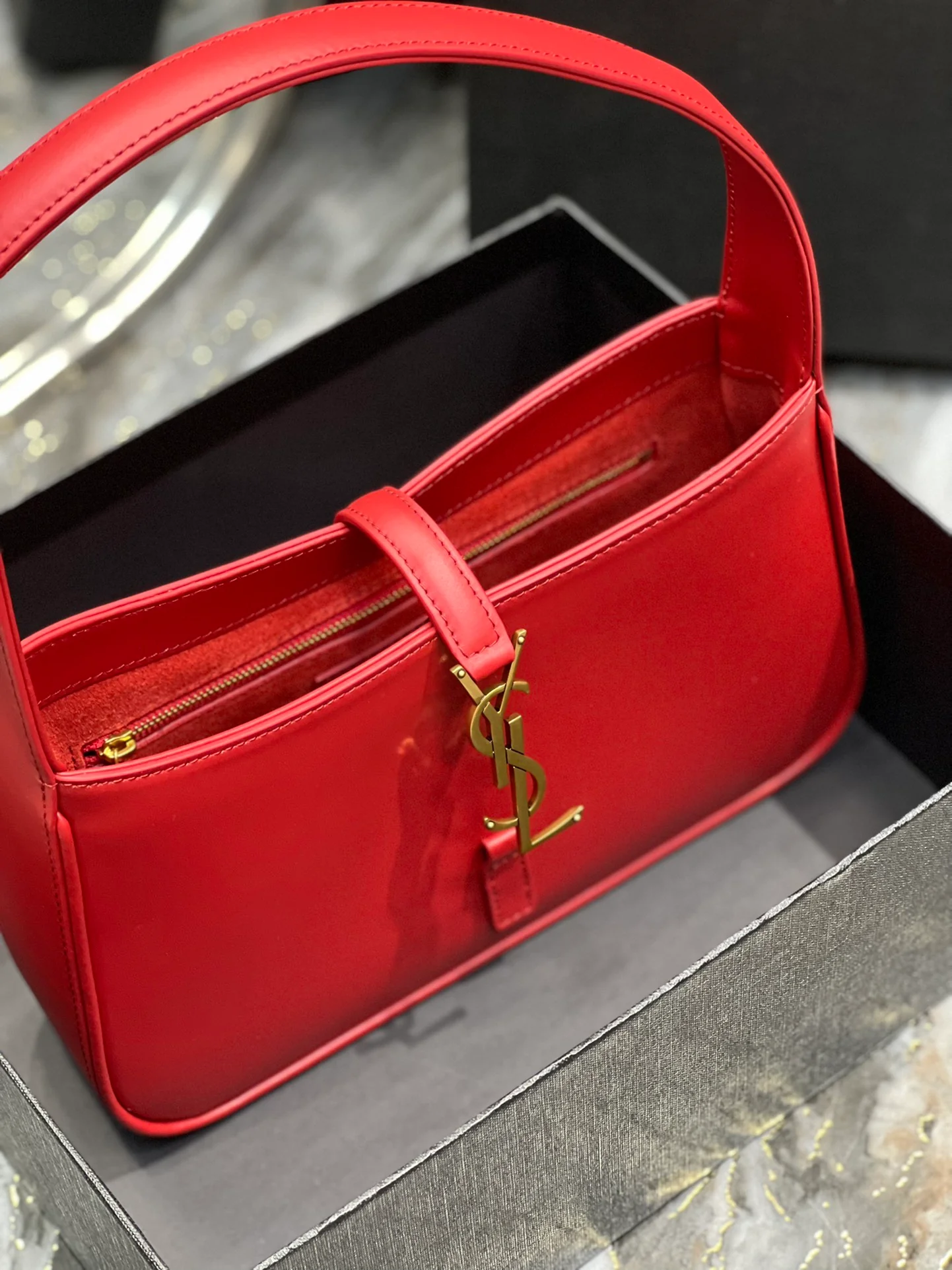 Сумка YSL Le 5 A7 - Сумка через плечо - Красная