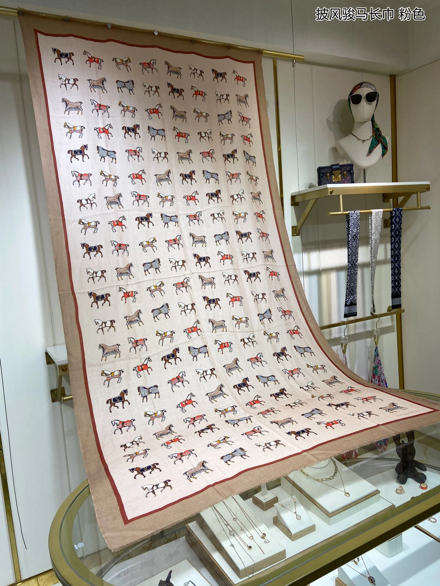 Hermes - Накидка с лошадью - 100-200 Длинный шарф - 100 - Отборный кашемир - 2