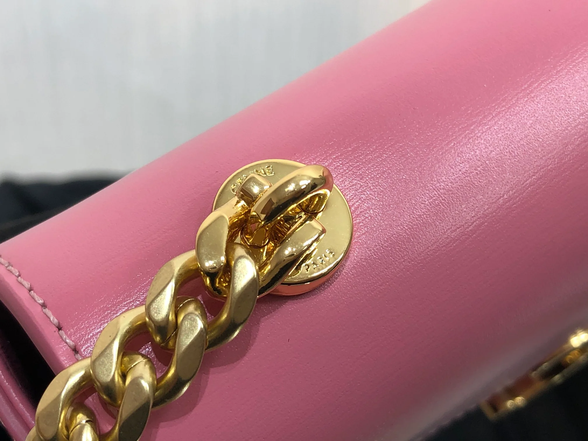 Кожаный рюкзак Celine Triomphe - сумка через плечо - 7