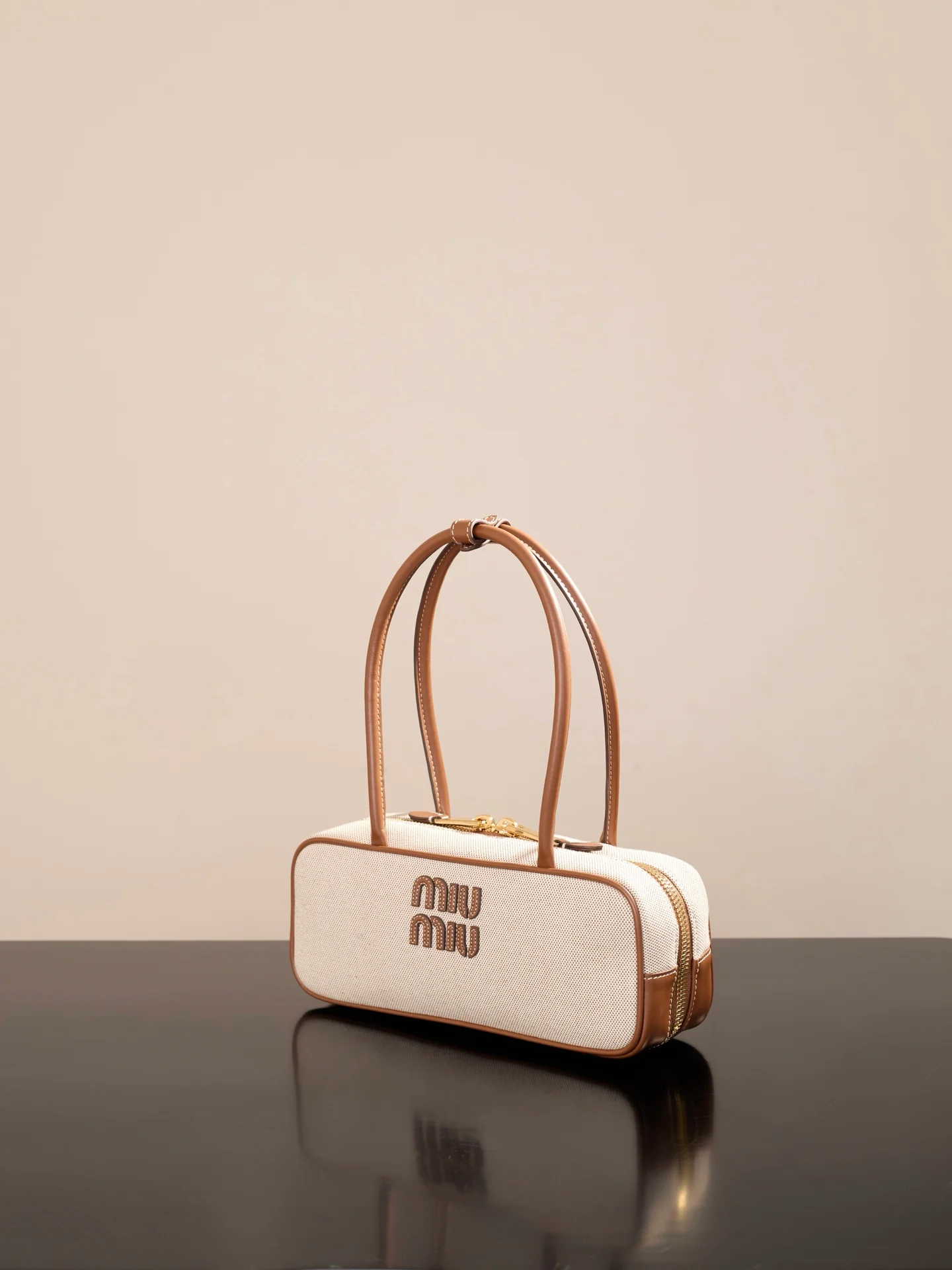 Miu Miu-5bb173m1000-????-Портфель-Средний-Бежевый