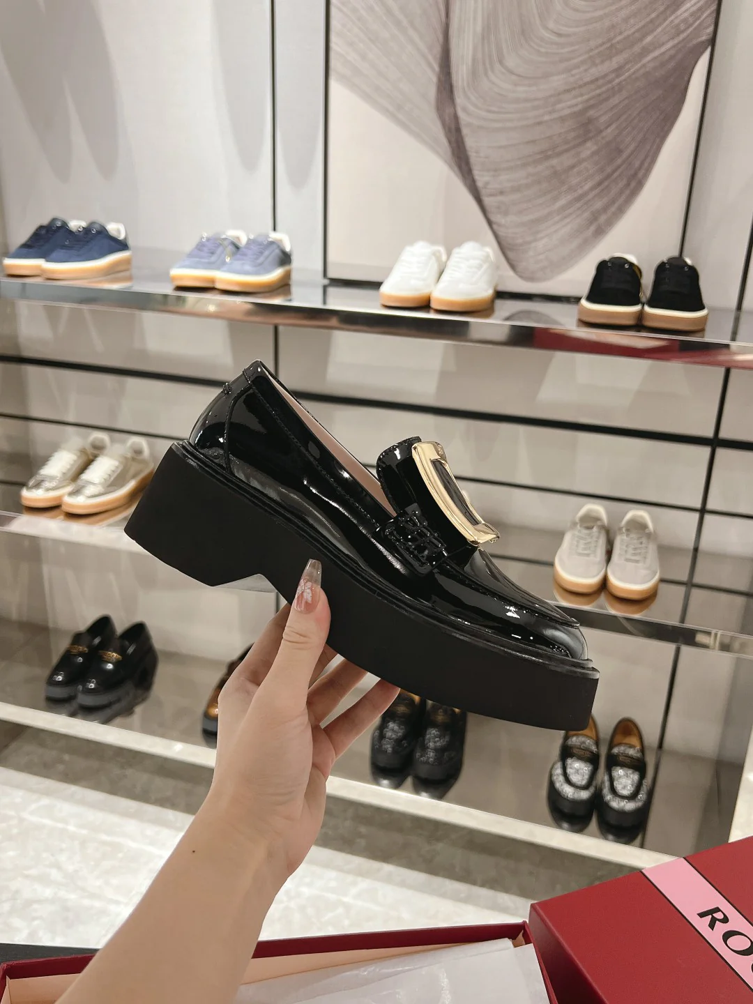 Кожаные лоферы RV-2024 - черные