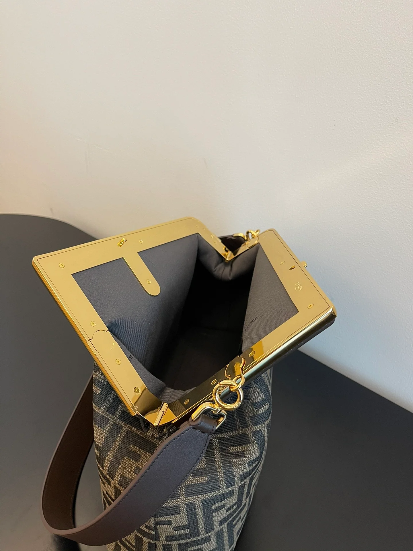 Сумка Fendi First Handbag - Большая - Монограммная канва