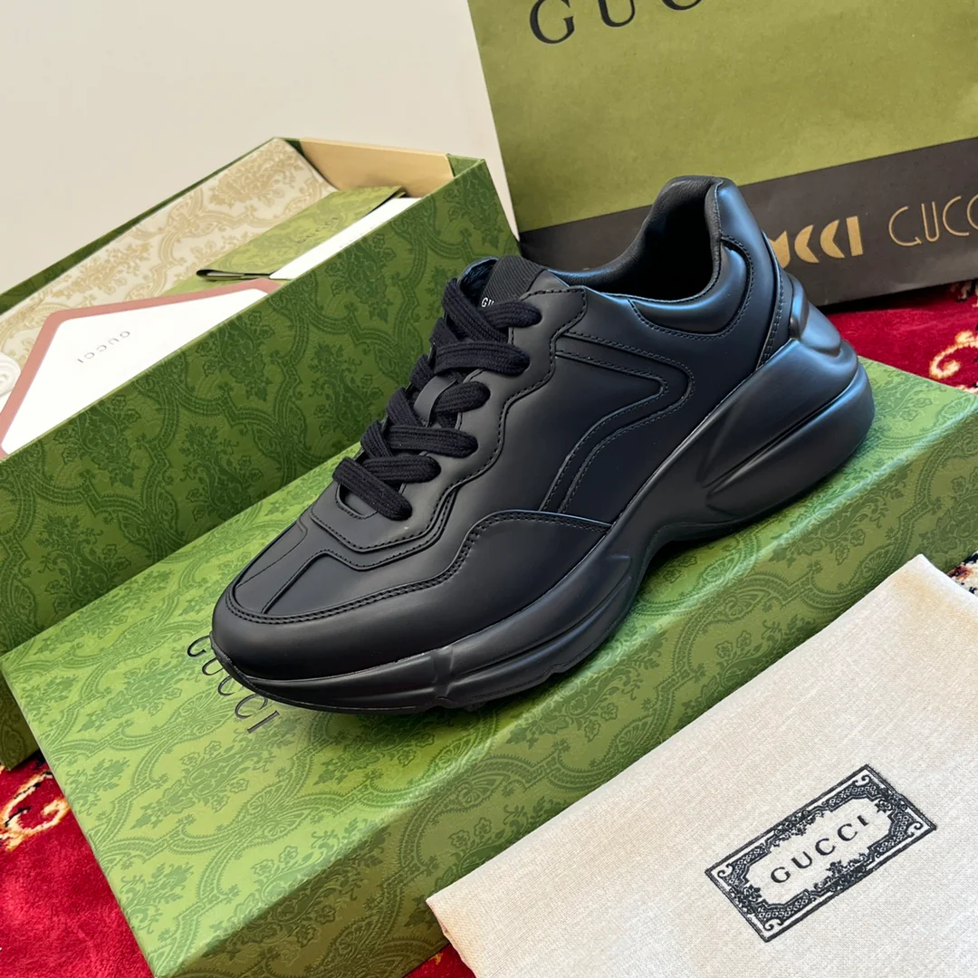 Gucci - Классическая черно-белая коллекция - Массивные туфли - Унисекс - Черный