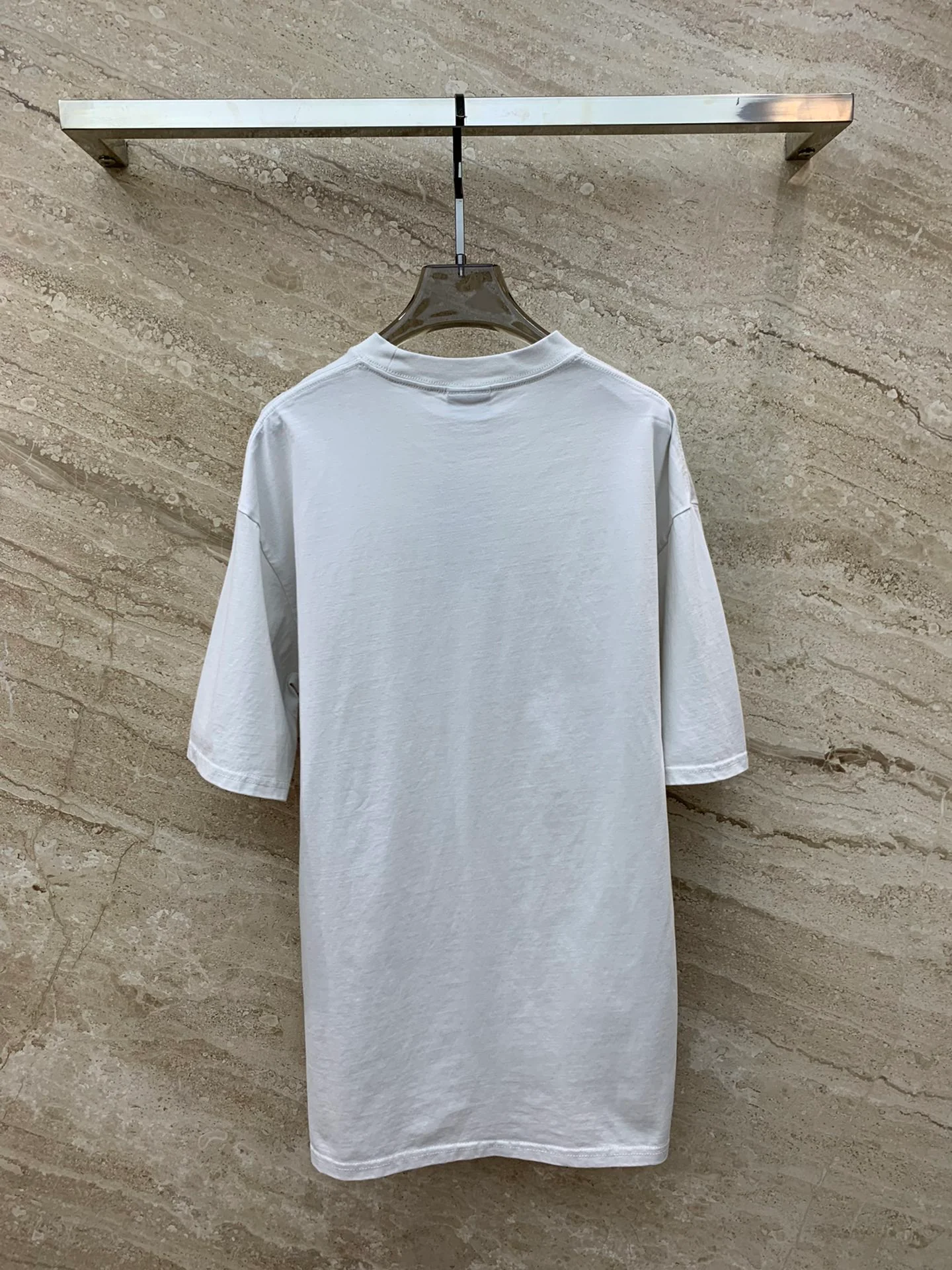 Футболка Balenciaga 2403 Melting Coke Print свободного кроя с коротким рукавом - унисекс - белая