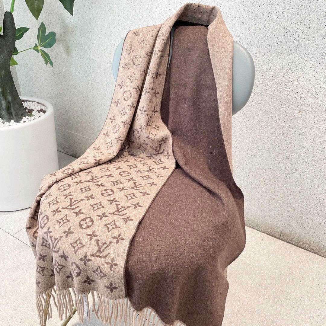 Мужской кашемировый шарф LV