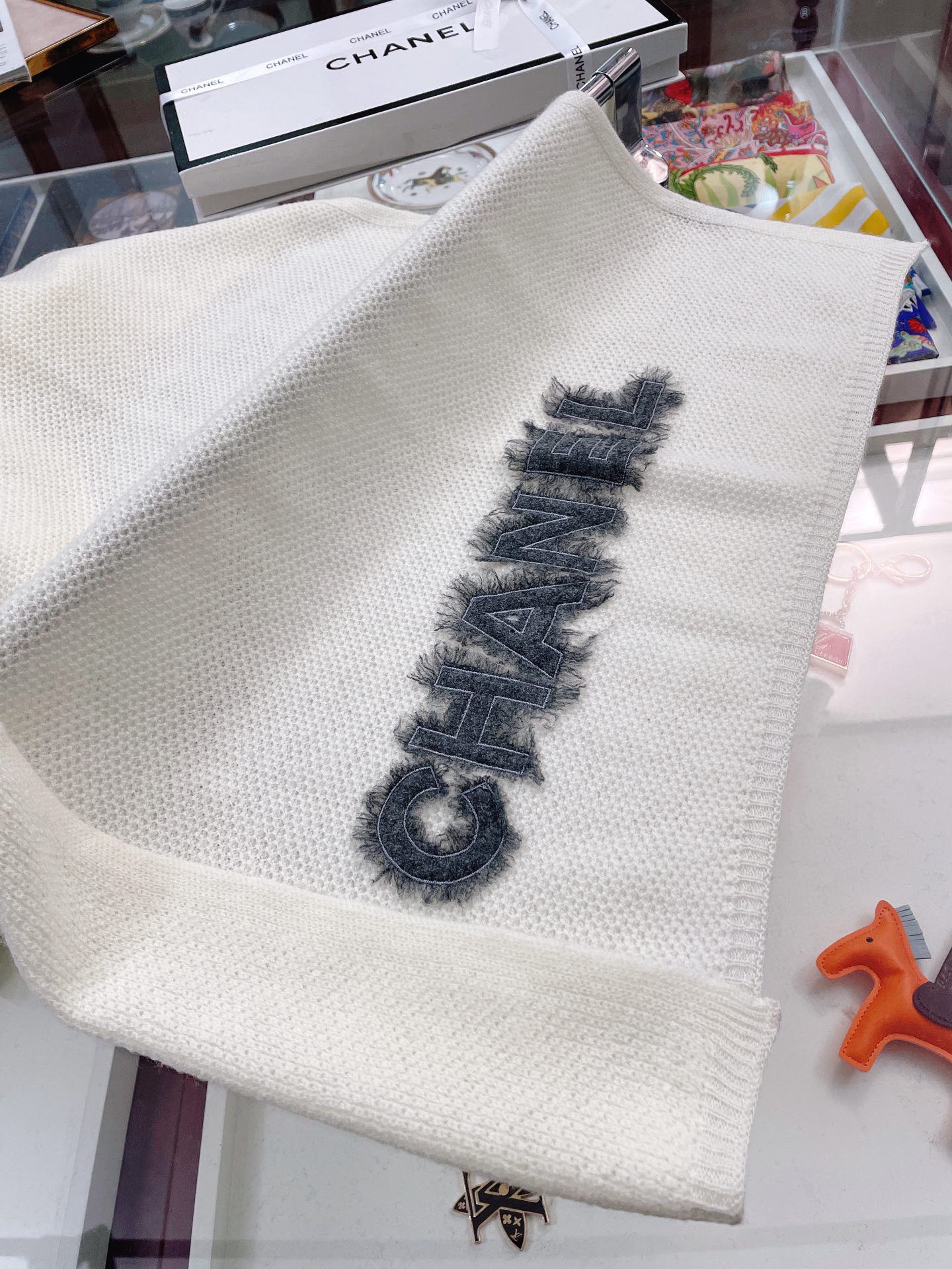 Кашемировый шарф Chanel - 1