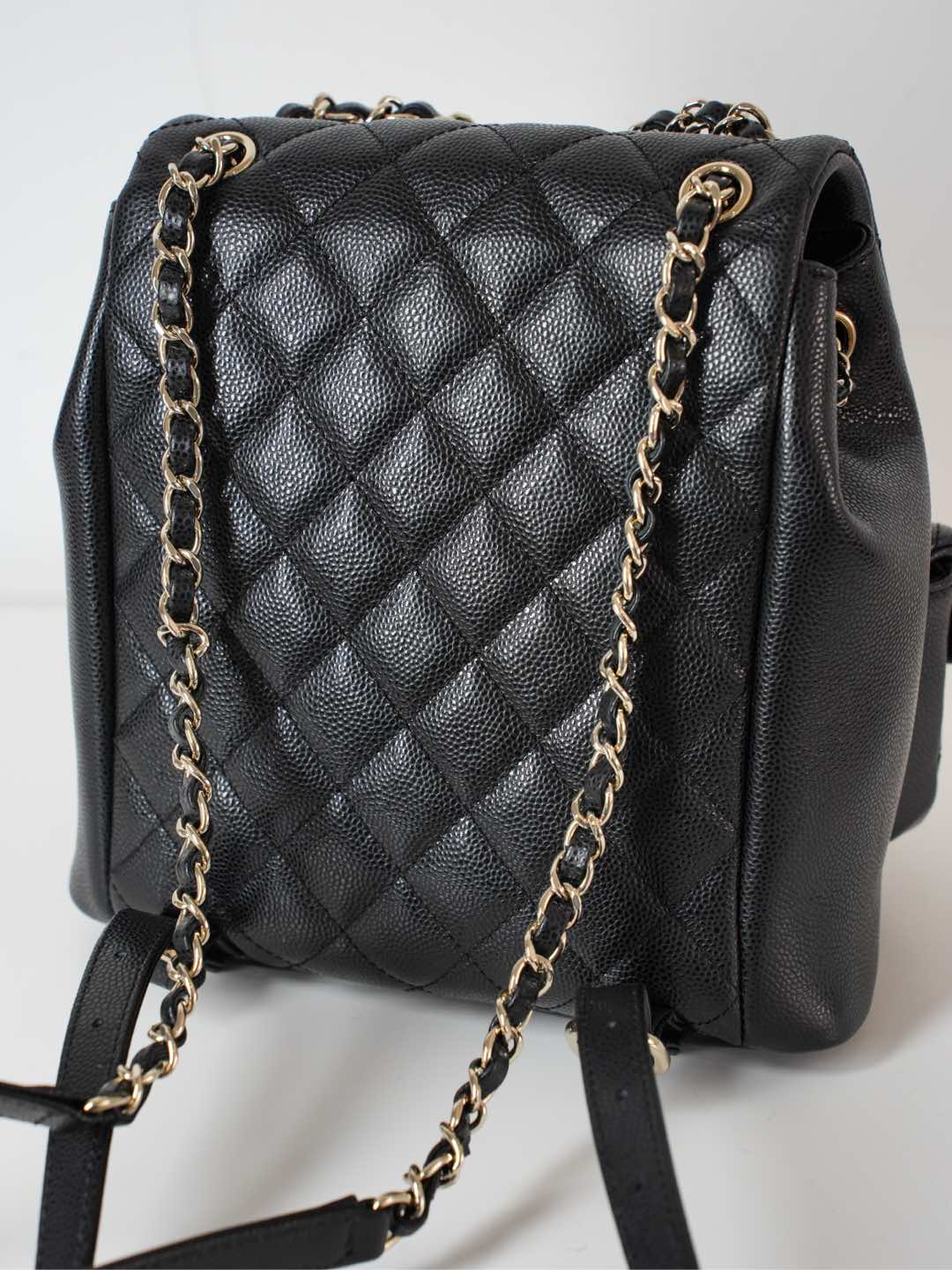 Кожаный рюкзак Chanel Duma - черный