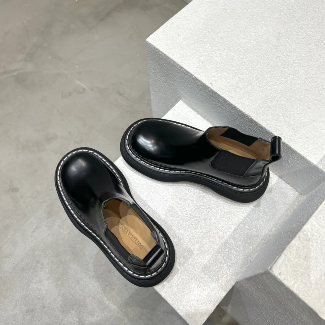 BV-22ss - Британские ретро-ботинки с низким голенищем - Унисекс - Черные