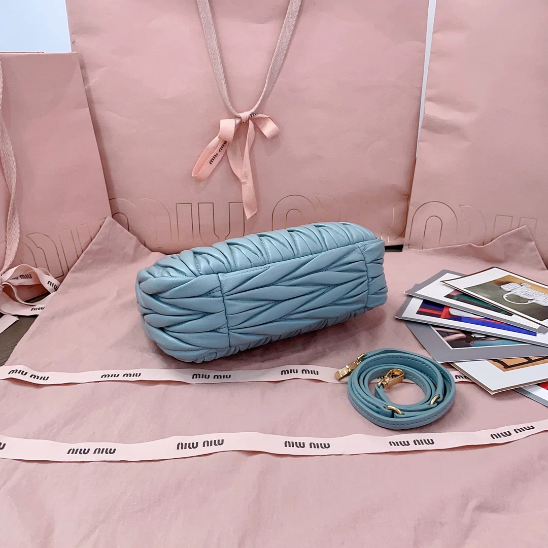 Сумка Miu Miu 5bc125 miuwander - синий макарон