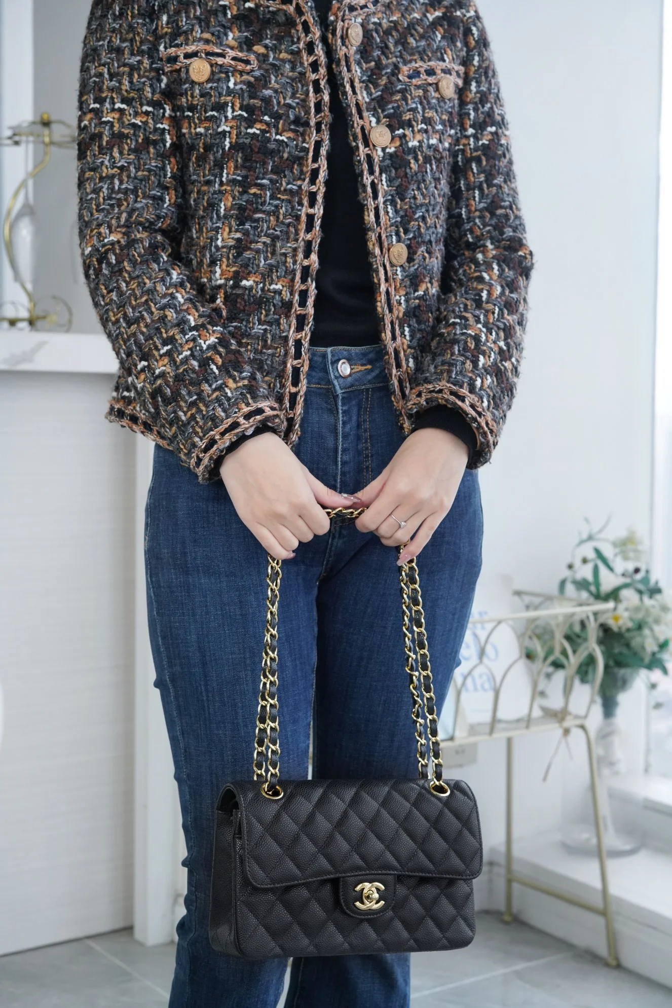 Chanel Classic Flap Caviar Black Small