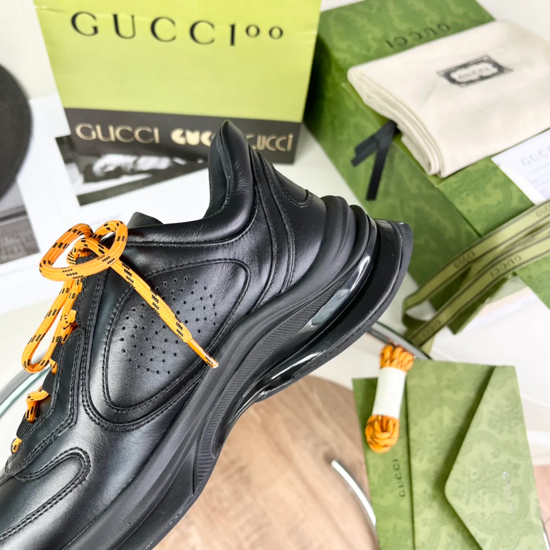 Новинка Gucci 2022 года - Массивные туфли - Женский стиль - Черные