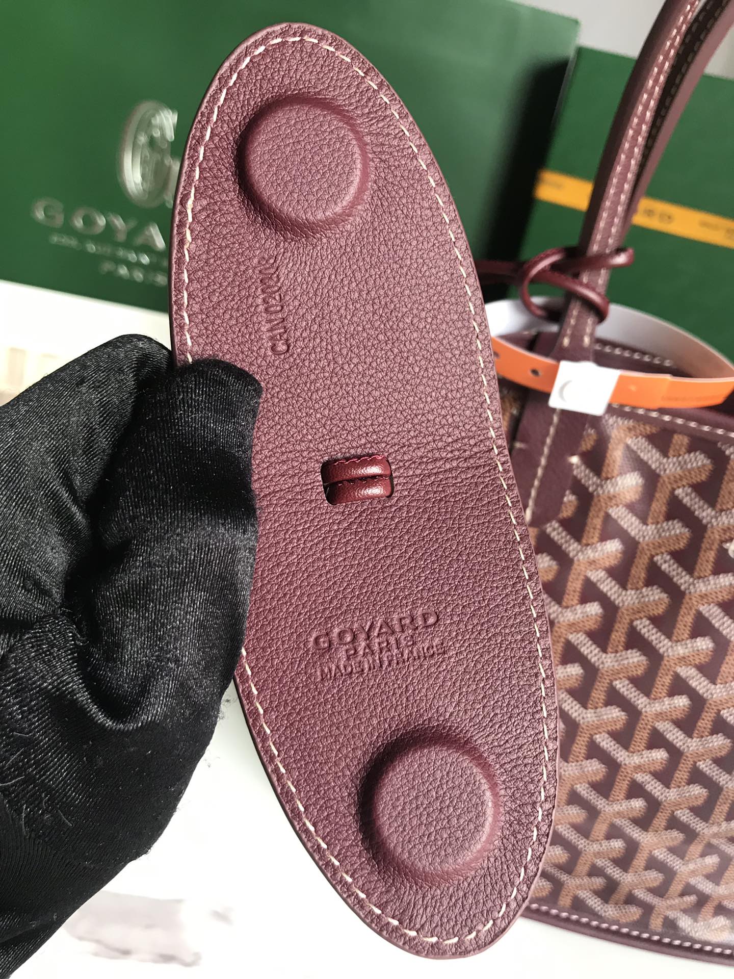 Мини-сумка Goyard Anjou - бордовый