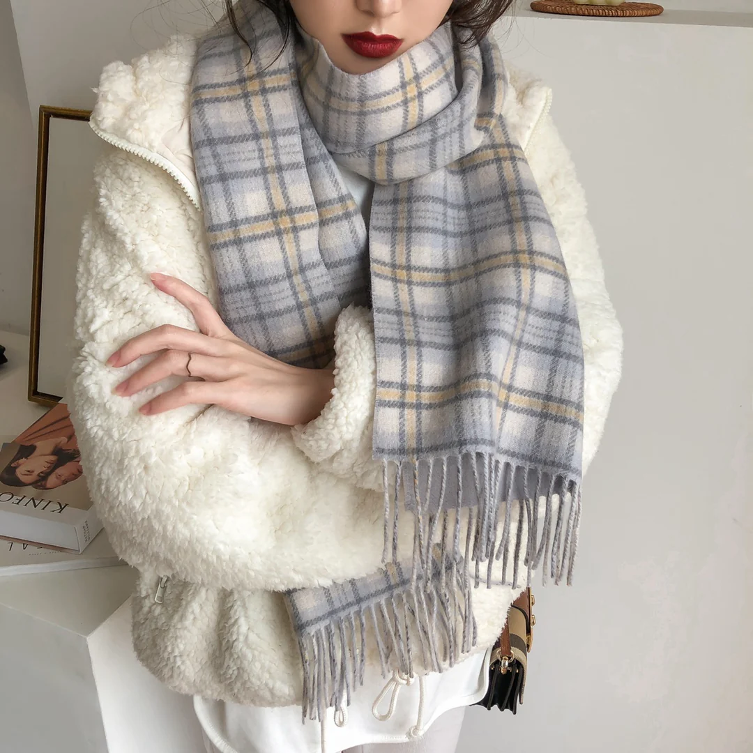 Классический кашемировый клетчатый шарф Burberry - 35 см - 190 см