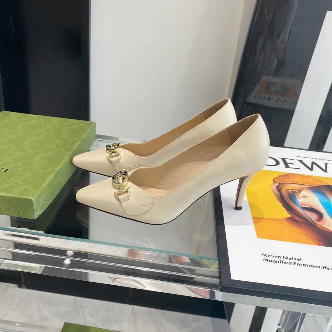 Gucci - Ретро - Туфли с острым носком - На высоком каблуке - 1