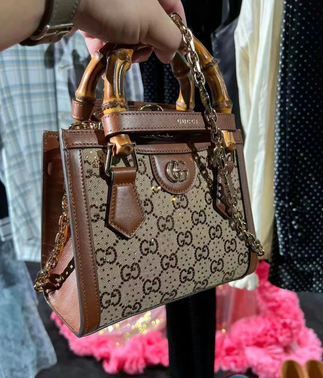 Сумка Gucci из бамбука - 1