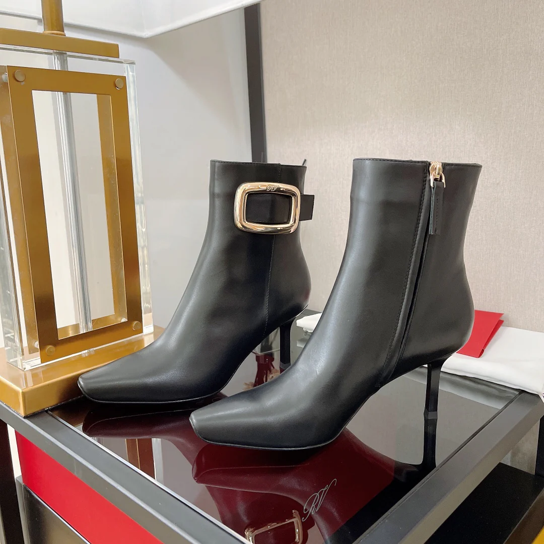 Обувь RV - Новинка сезона осень/зима 2022 - Ботильоны на шпильке - Черные