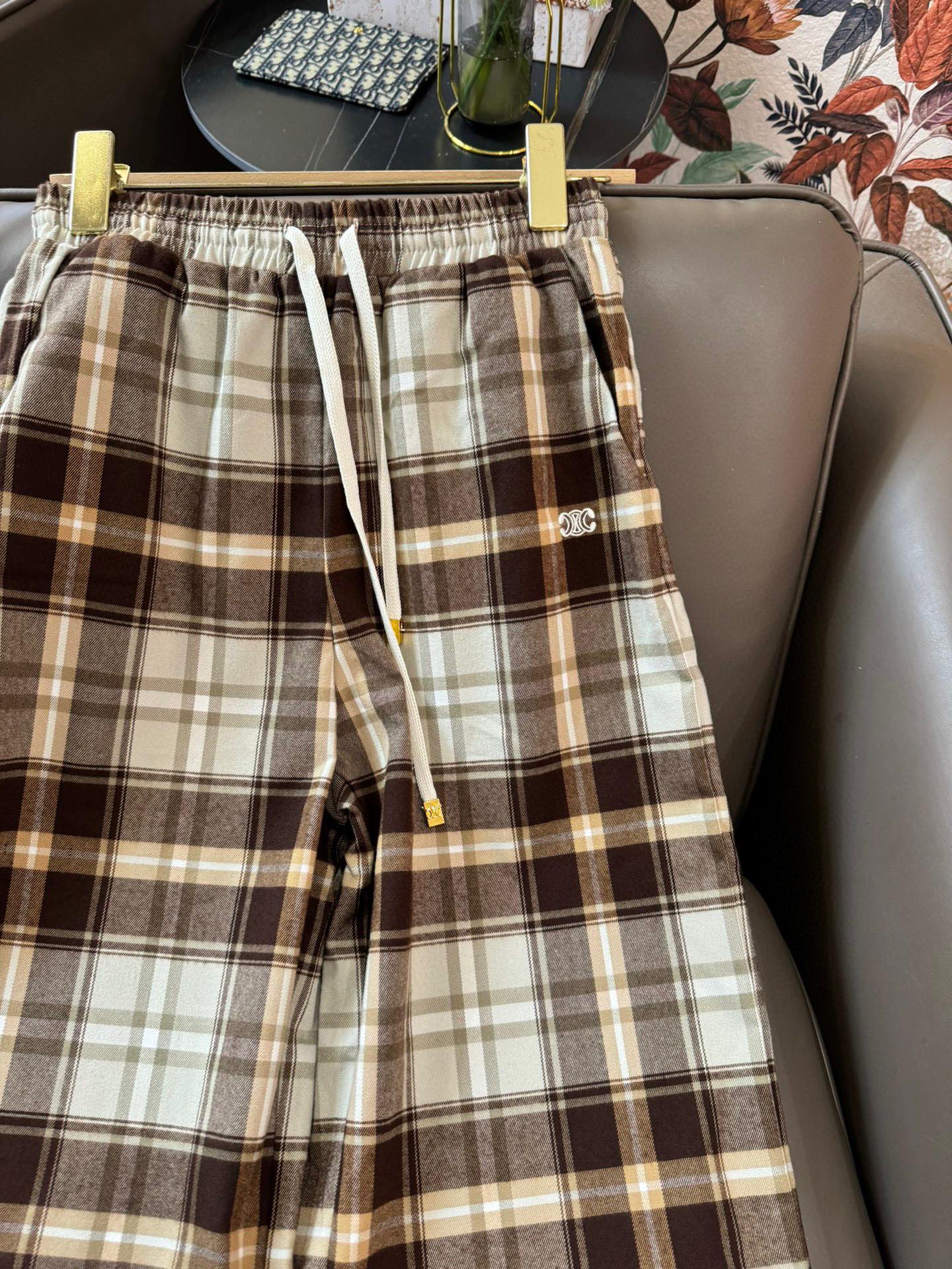 Брюки в клетку Celine 2403