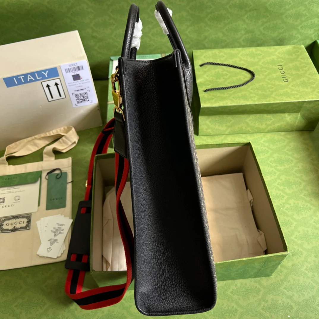 Большая джинсовая сумка-тоут Gucci