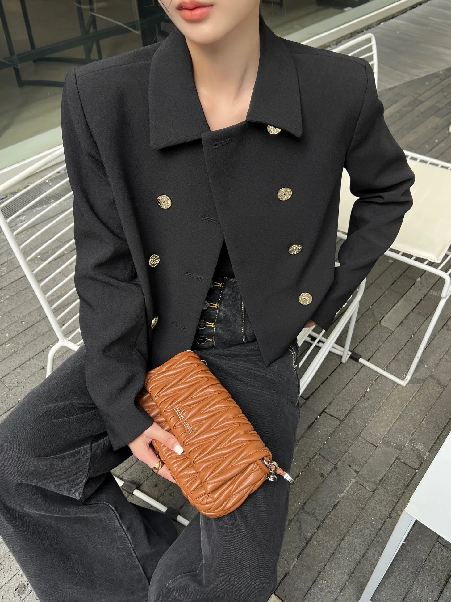 Dior 2403 - Новый металлический двубортный жакет