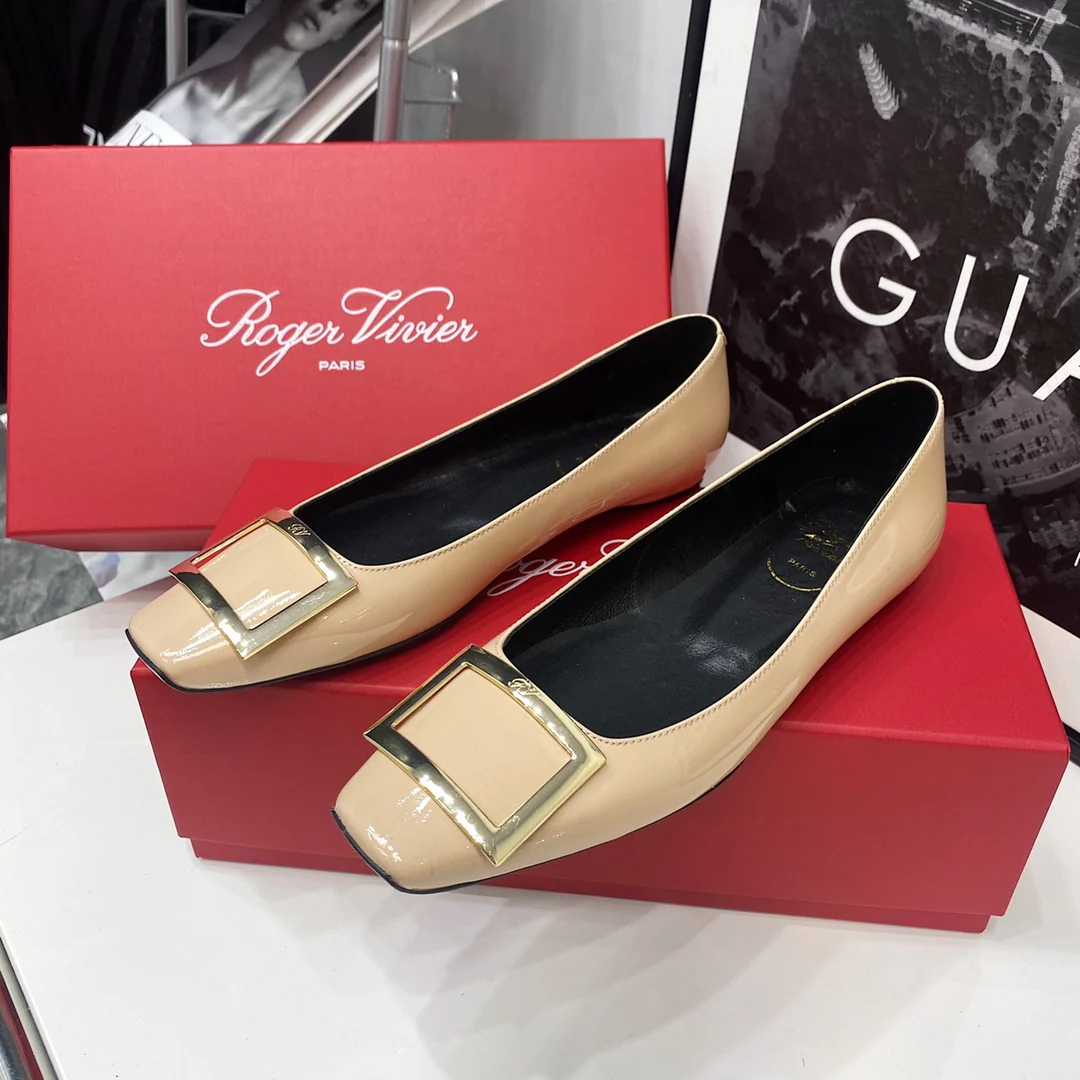 RV - Плоское основание, квадратный носок - Телесно-розовый