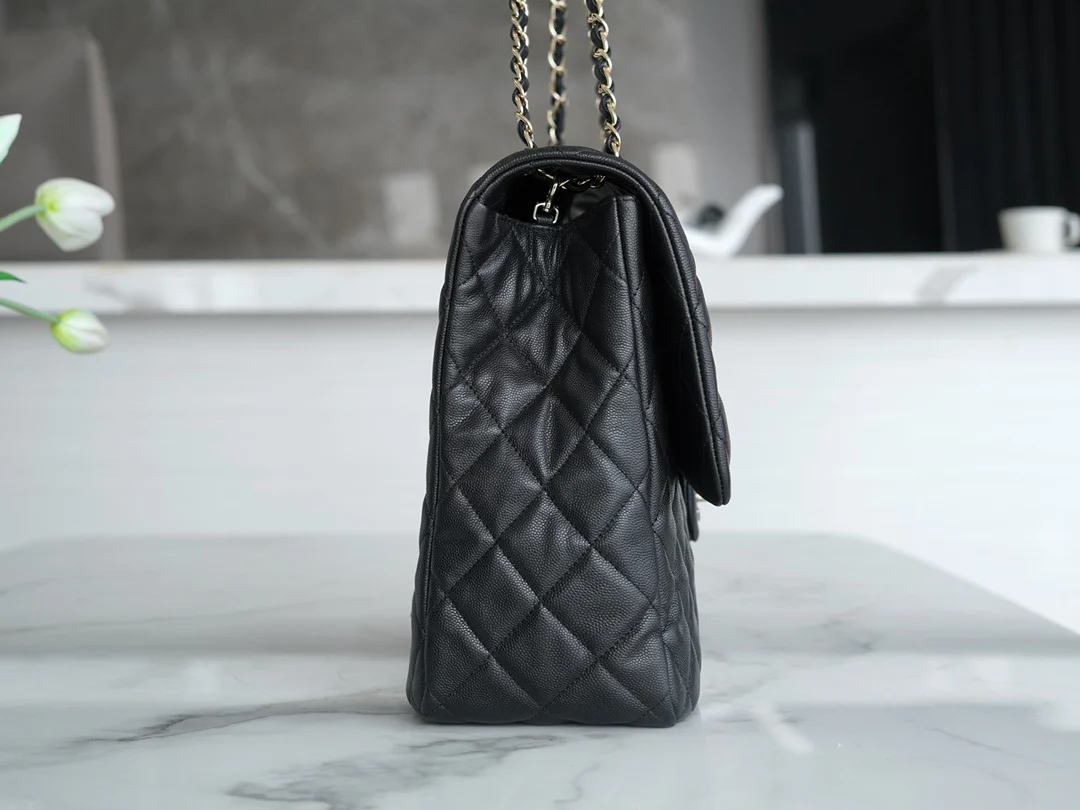 Сумка Chanel 24c Extra Large CF Chain Shoulder Bag - Caviar Black