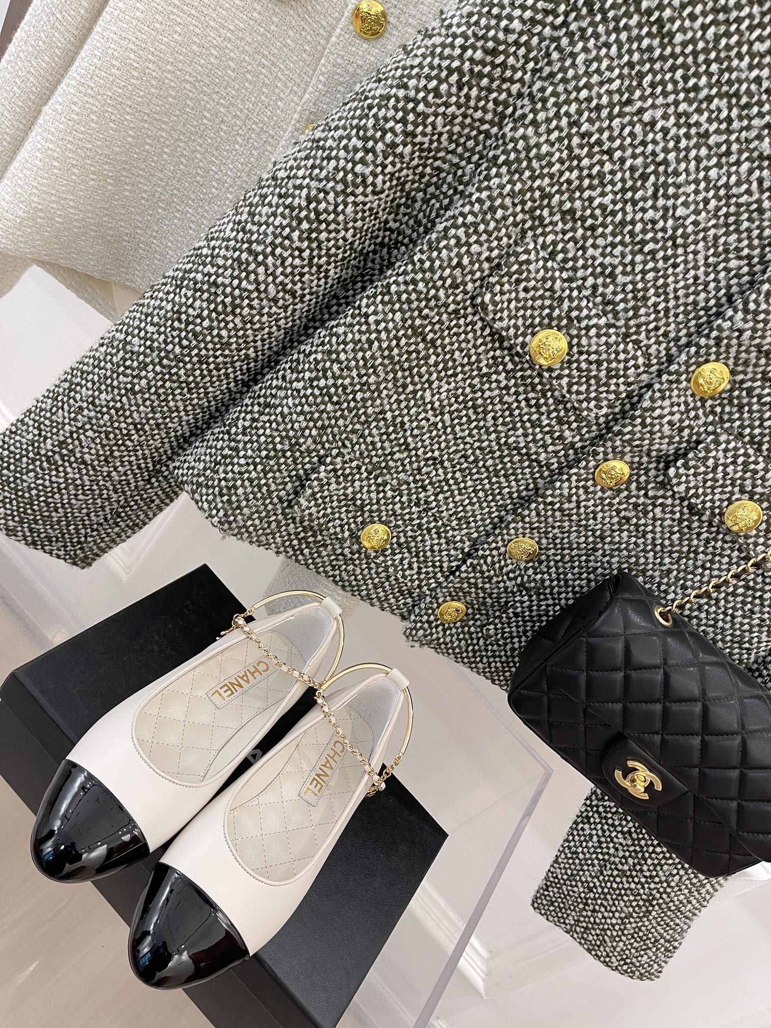 Chanel - Изысканная цепочка - Туфли Мэри Джейн - 4