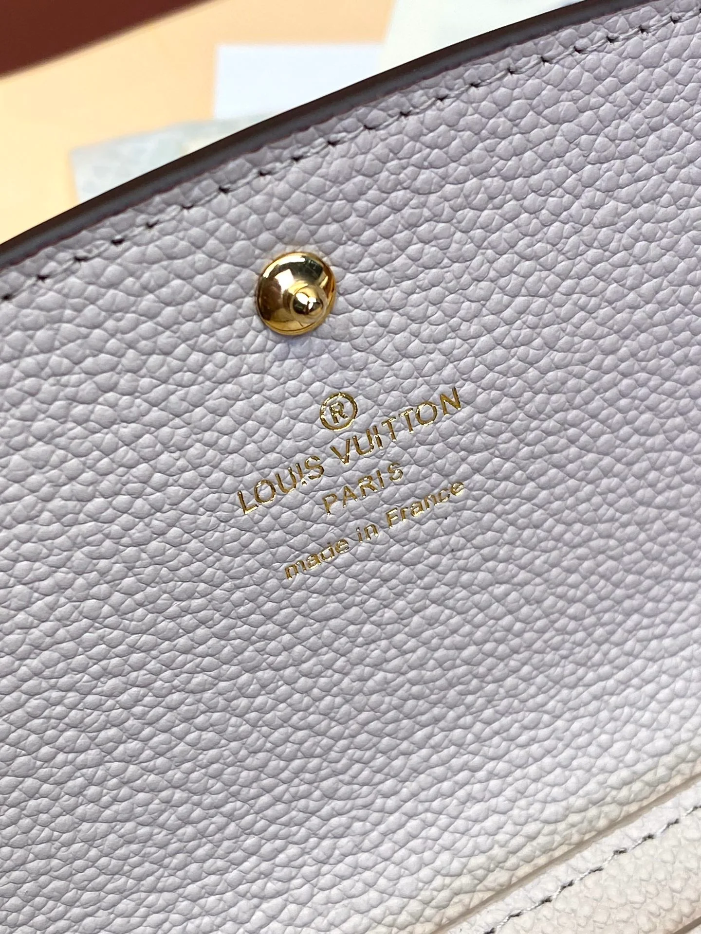 LV-m60699-Длинный трехсекционный кошелек-Серый