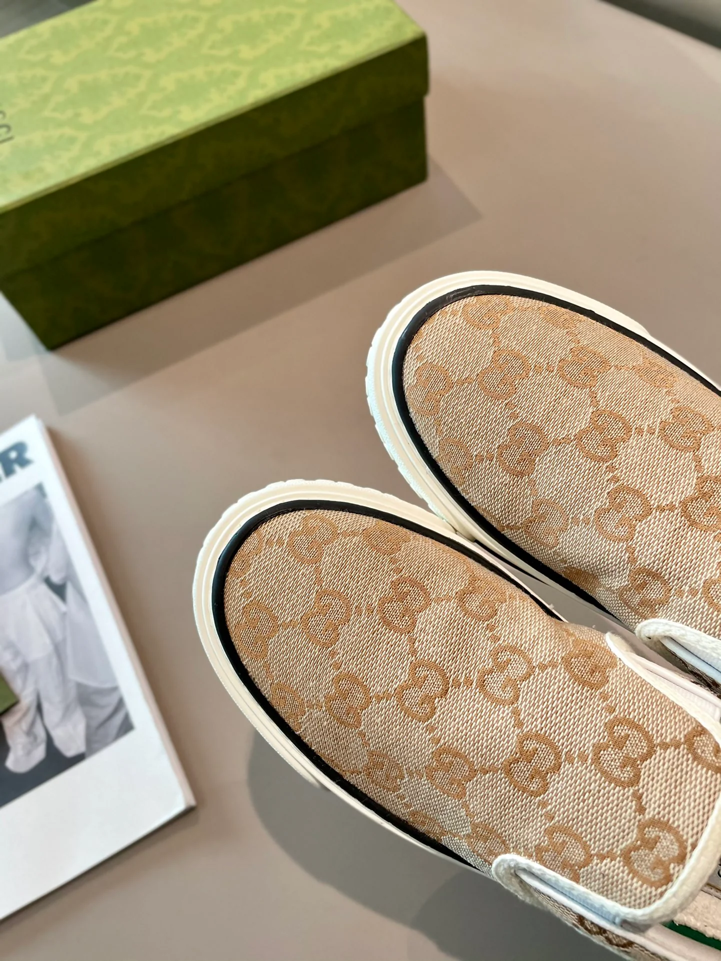 Кед Gucci из парусины - 2