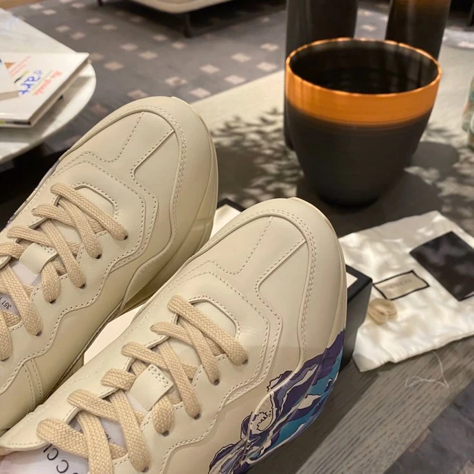 Массивные кроссовки Gucci - унисекс - 3