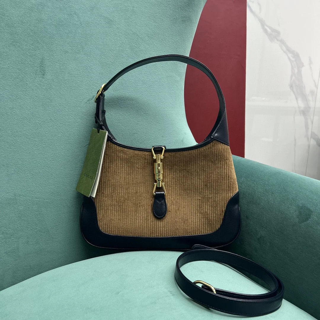 Gucci Jackie 1961 Полосатый бархат - 3