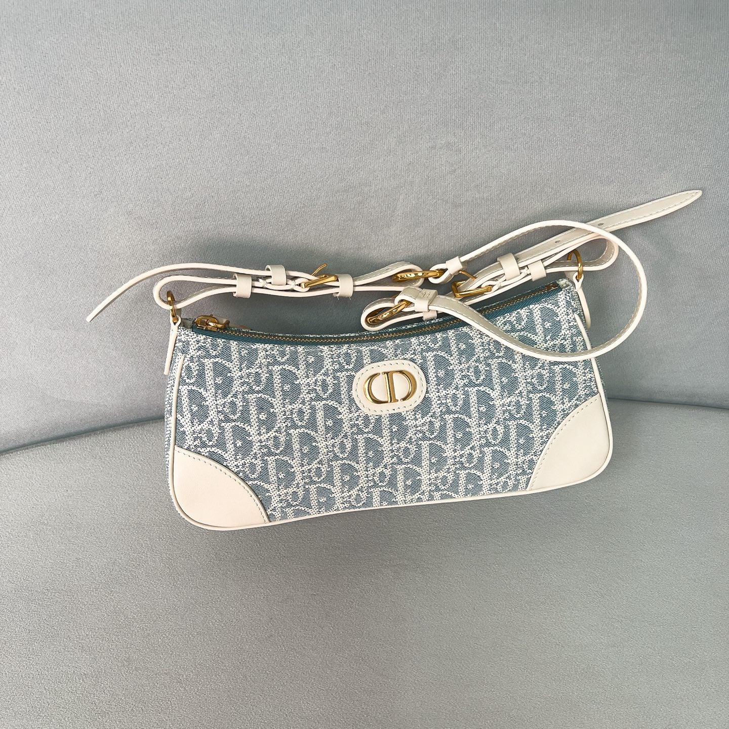 Dior 30 Montaigne Wanderlust Hobo - Светло-голубой