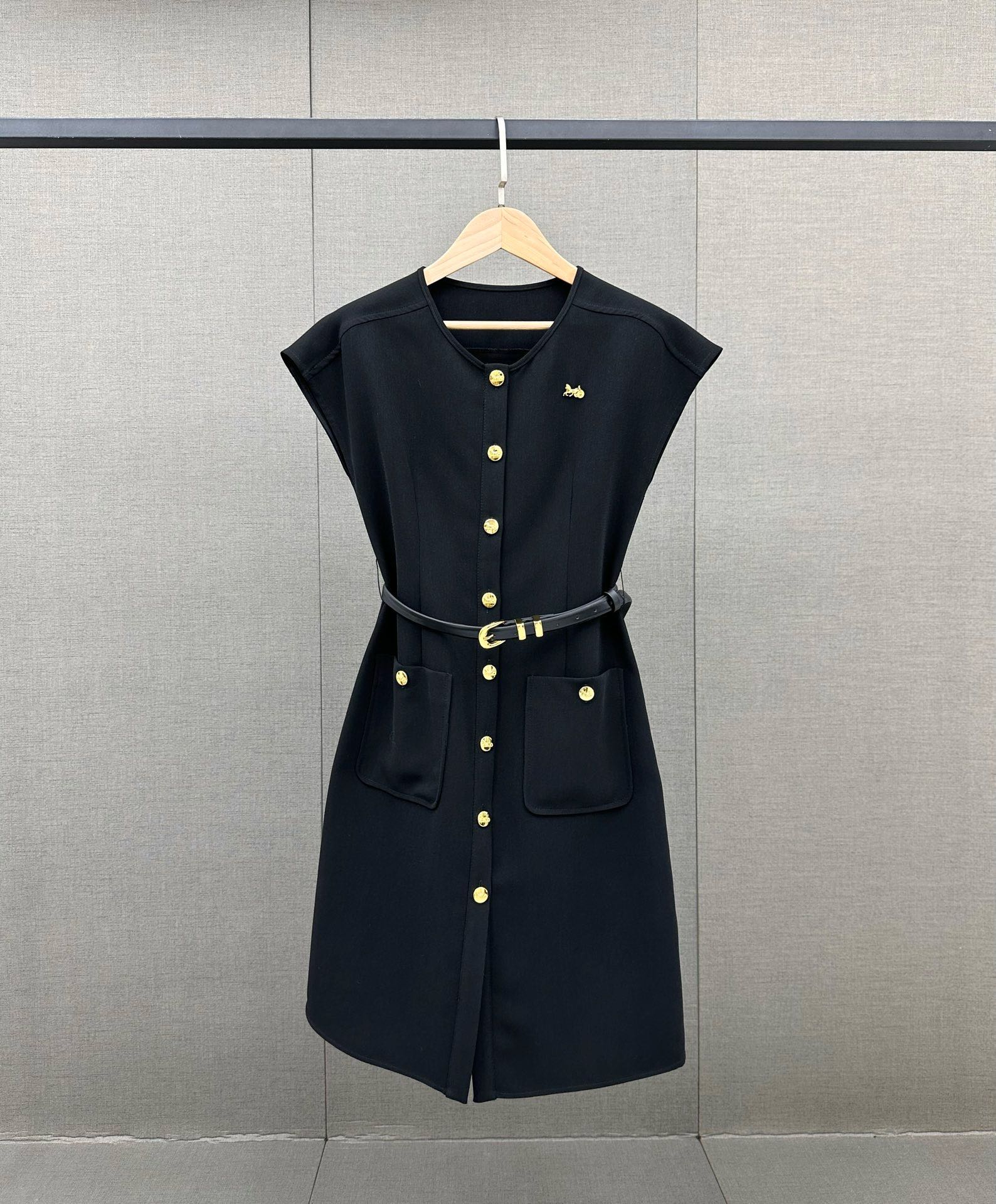 Celine 2404 - Рабочий комбинезон с круглым вырезом - Черный