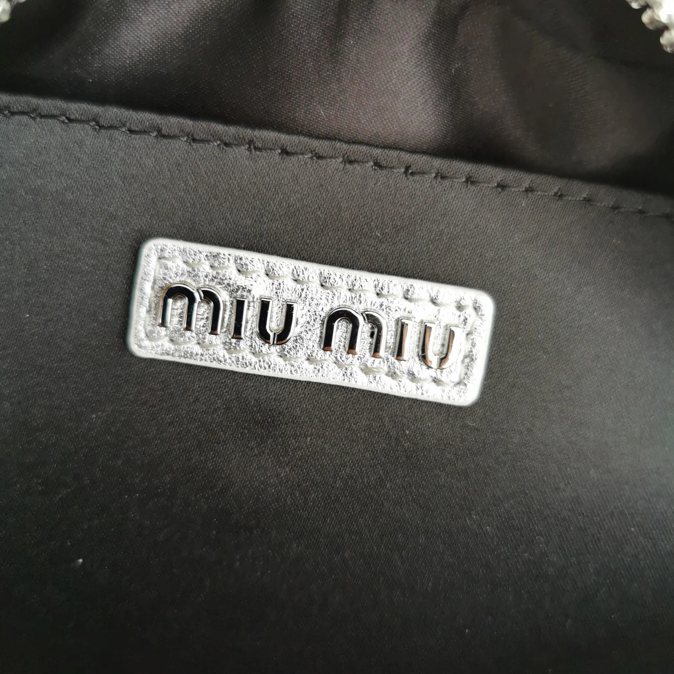 Miu Miu-5bb123-too-pretty-bowling handbag-small-silver