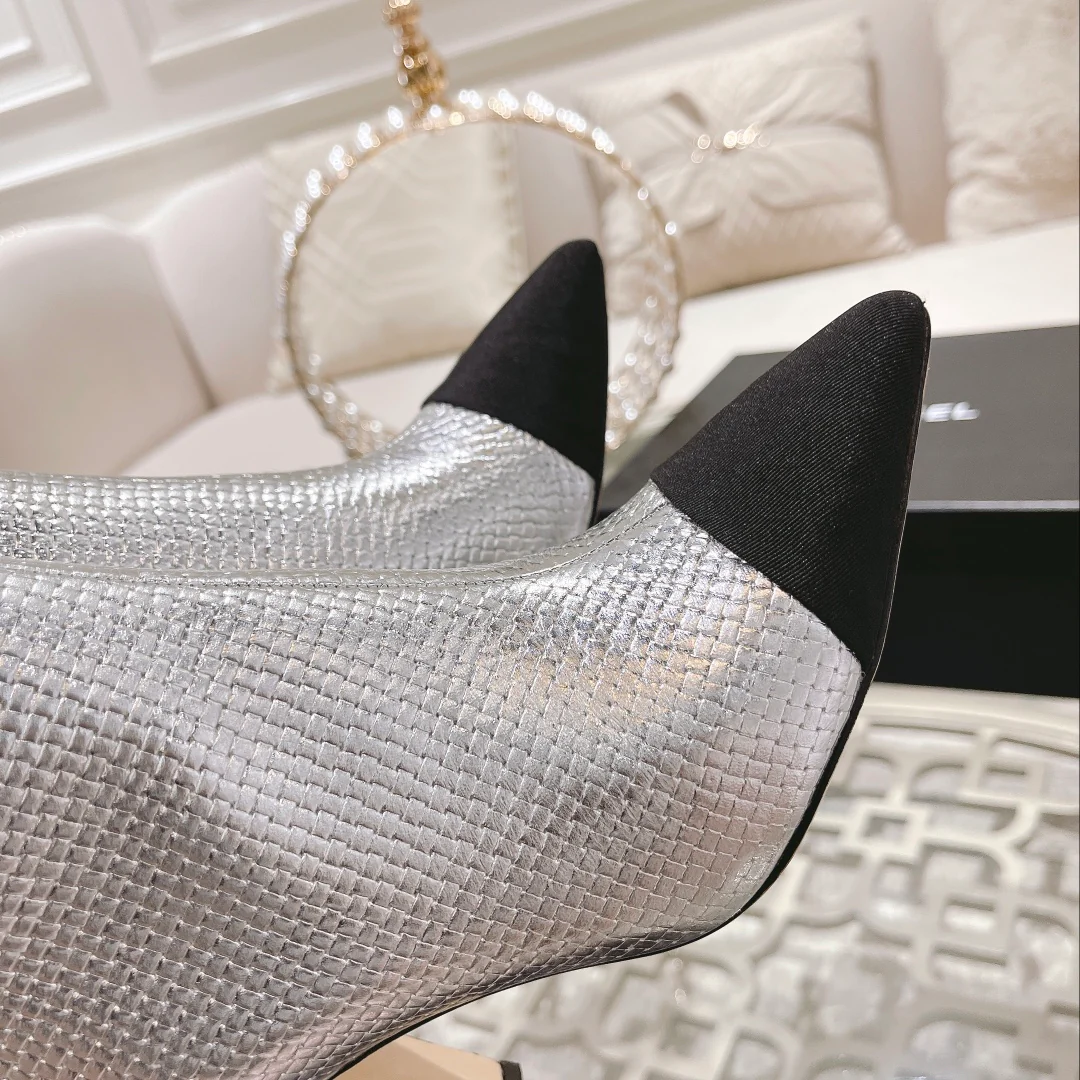 Коллекция Chanel осень/зима 2022 - Ботильоны на шпильке - 7-5 см