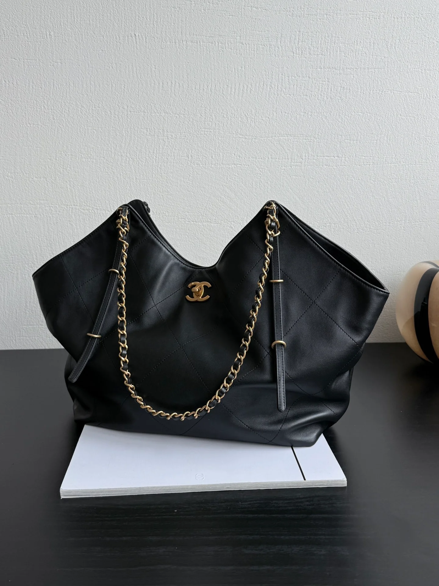 Большая сумка-шоппер 25s - черная