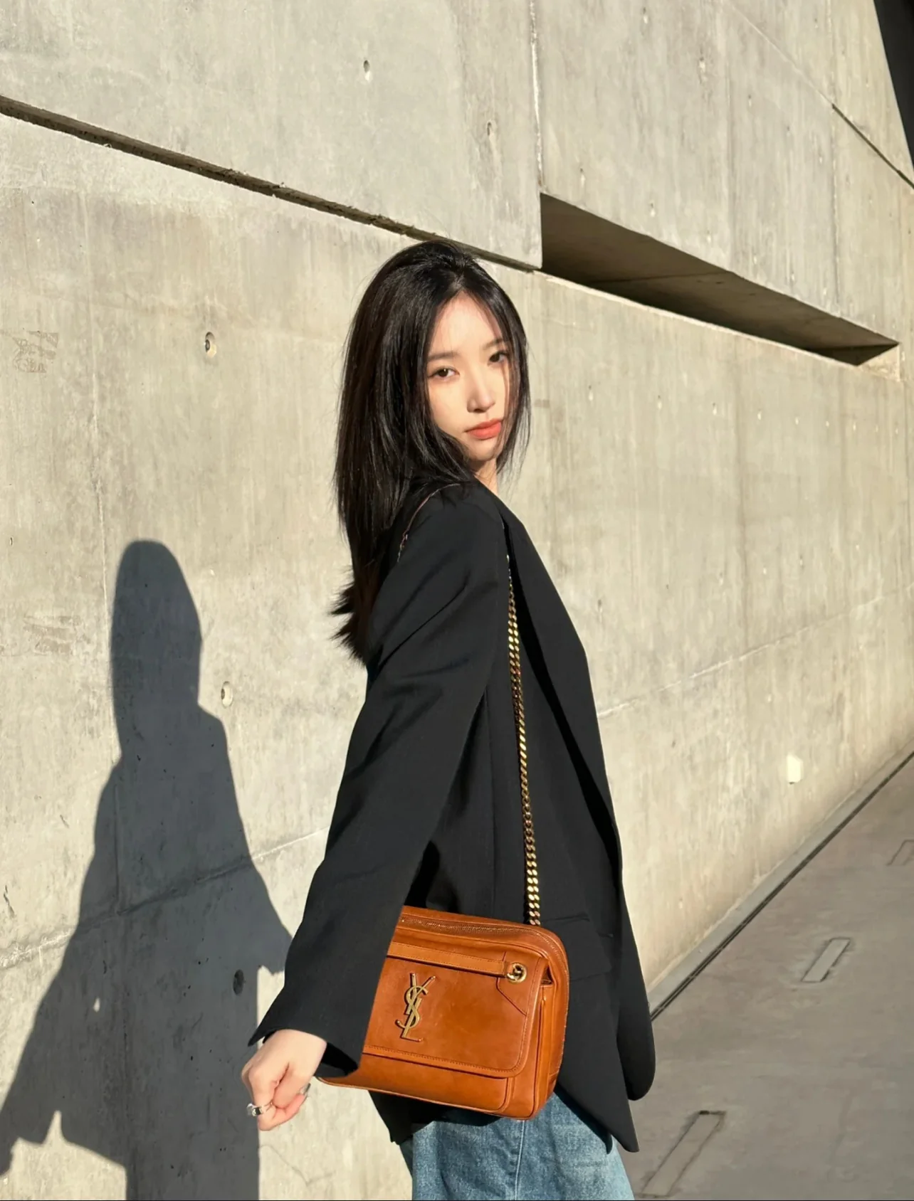 Фотосумка YSL Niki Medium, цвет карамель.