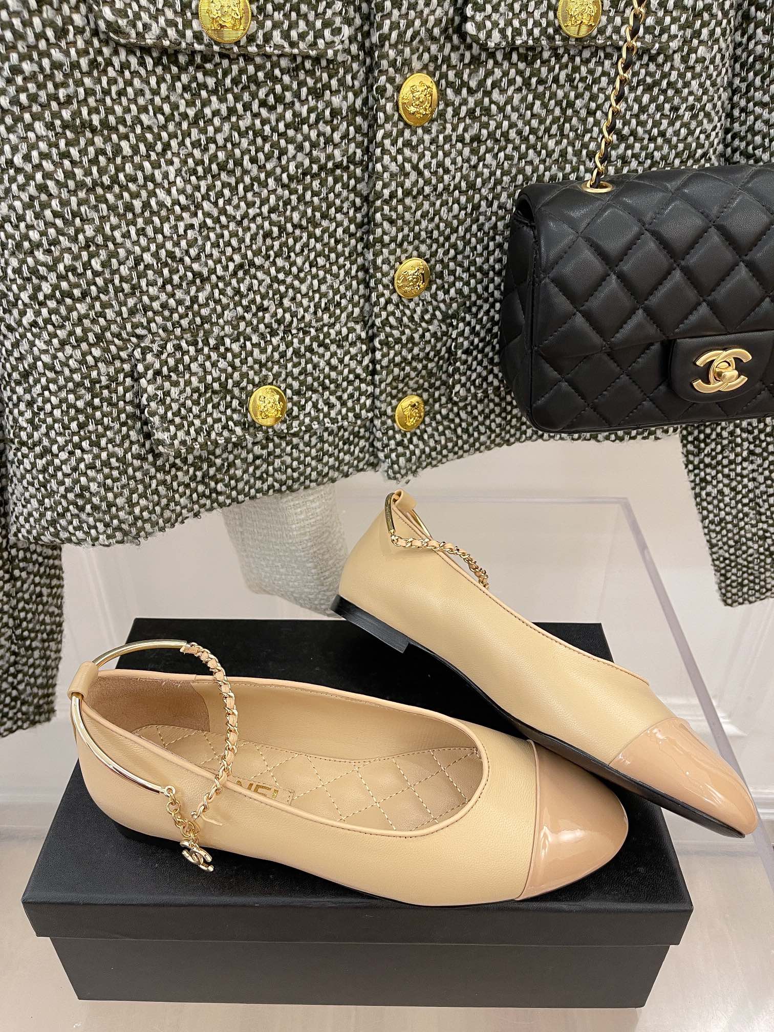 Chanel - Изысканная цепочка - Туфли Мэри Джейн - 2