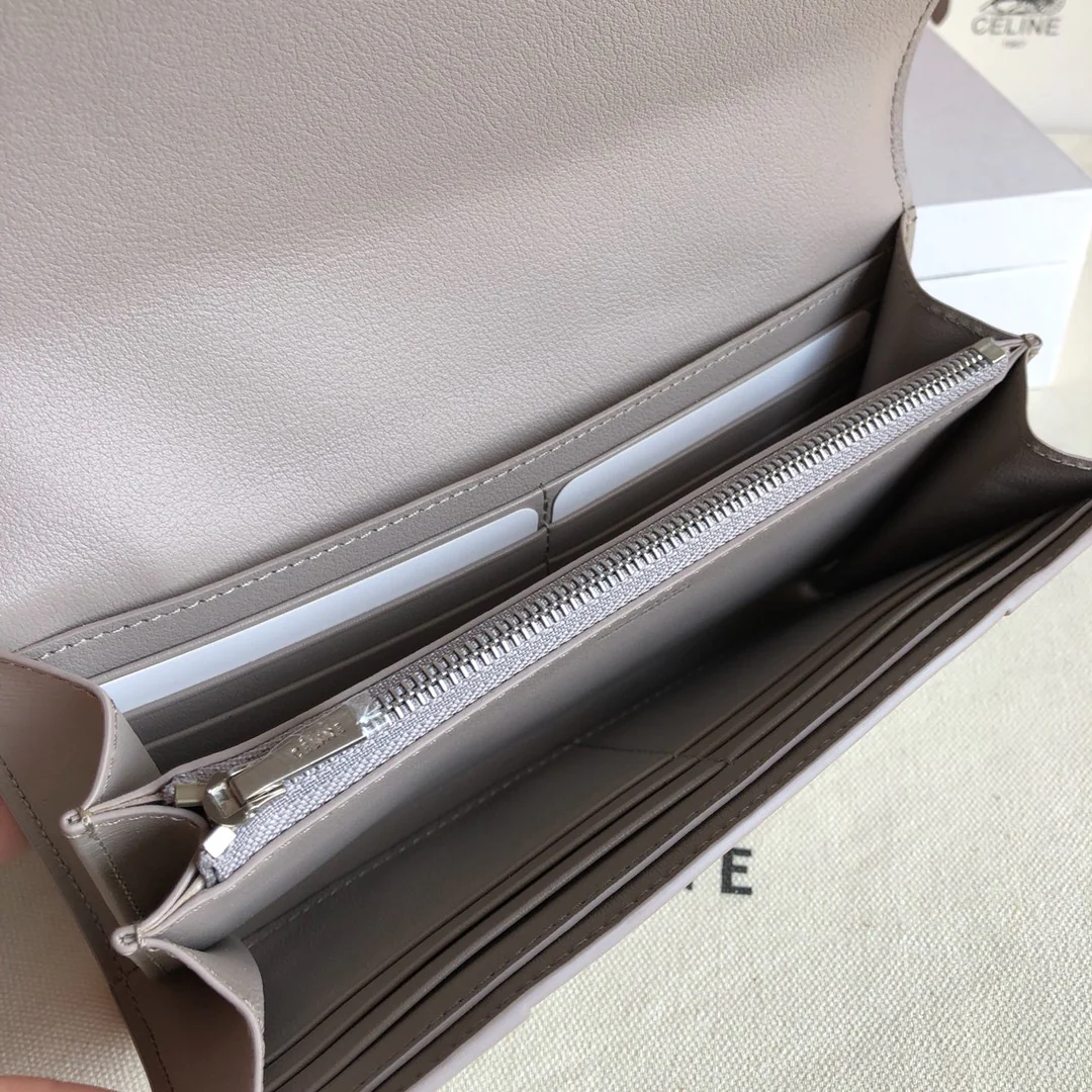 Кошелек-книжка Celine - темно-серый с узором 