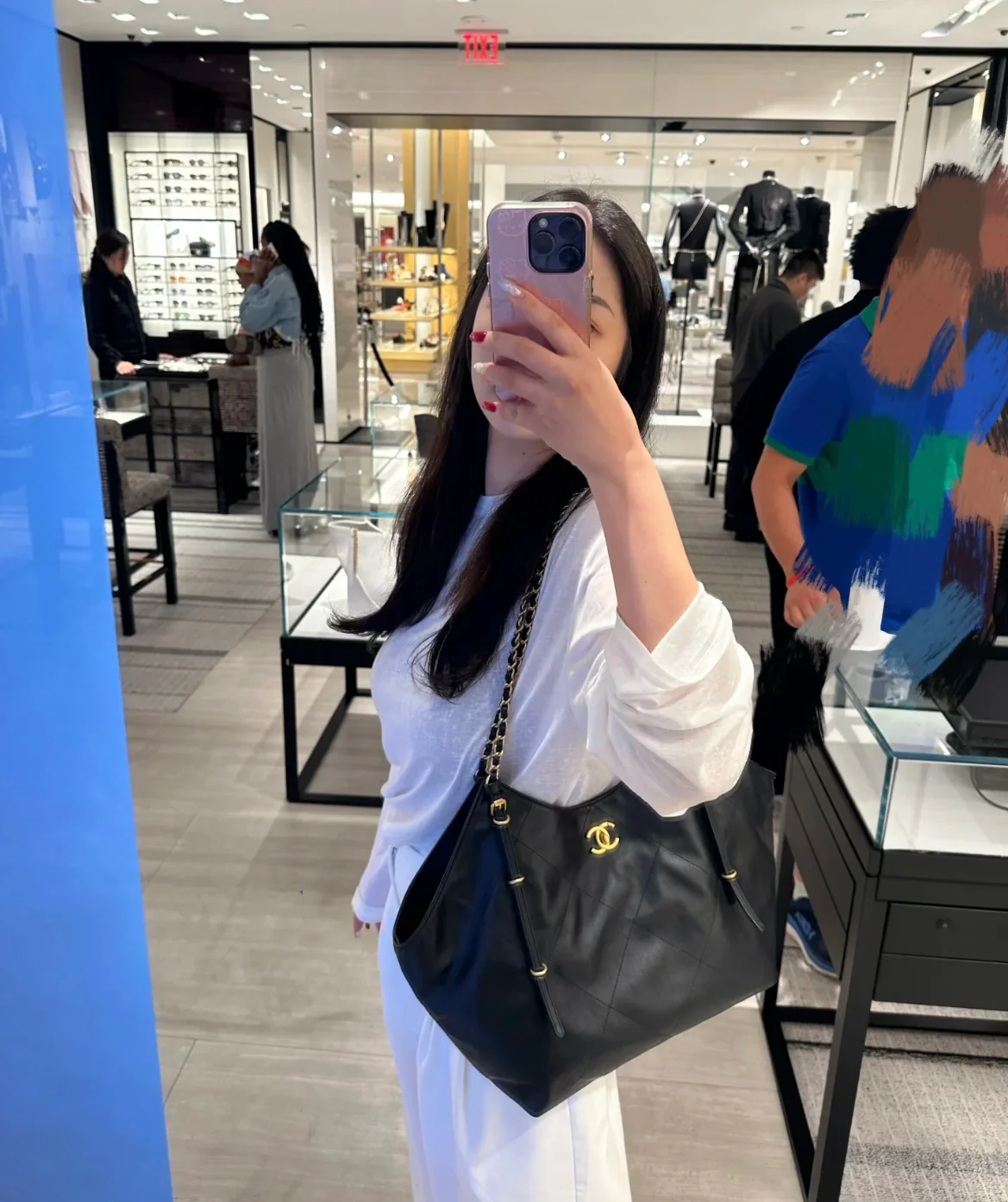 Большая сумка-шоппер 25s - черная