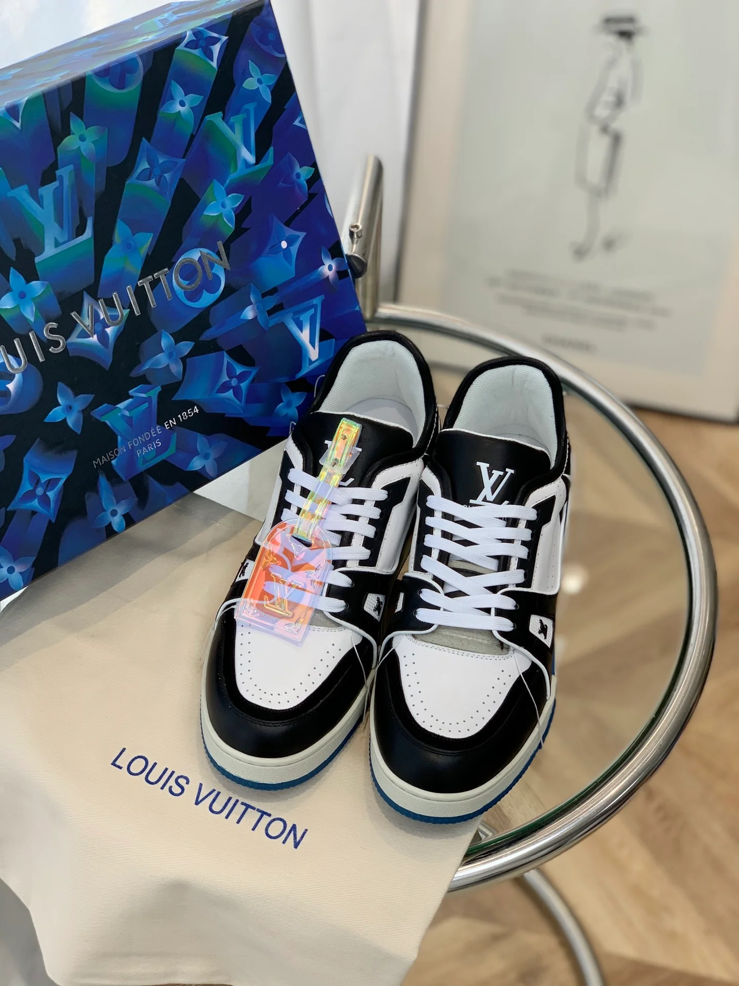 Кроссовки LV Trainer Series - Унисекс - Черные - 1