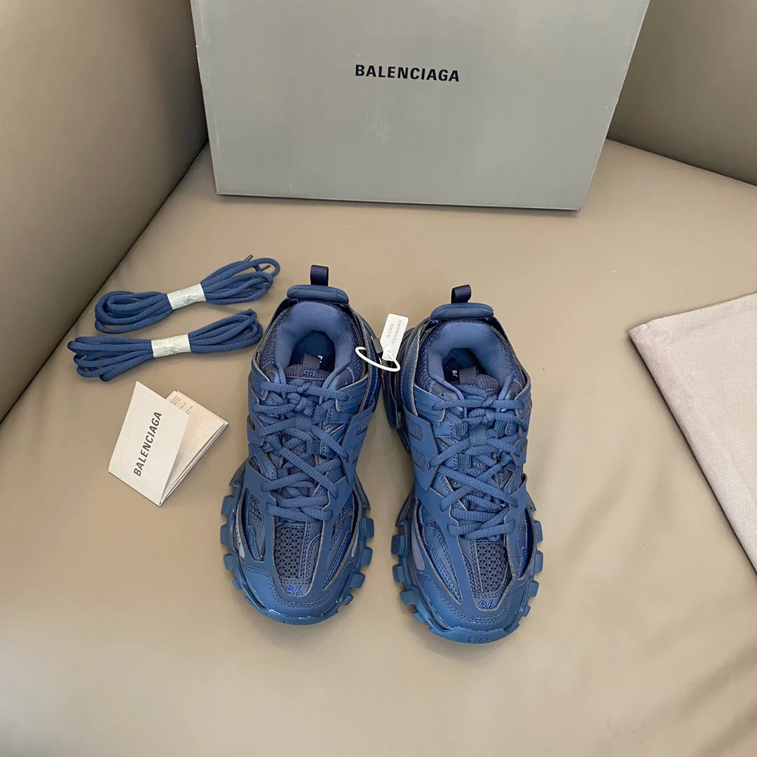 Кроссовки Balenciaga Track 3-0 на массивной подошве для пар - серия Rainbow, версия с золотой этикеткой - размеры 35-55