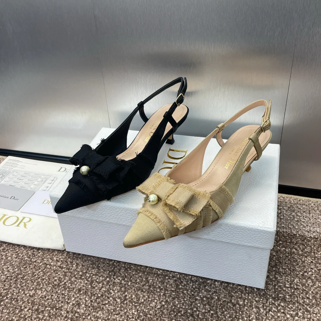 Туфли Dior 2024 на высоком каблуке 3 см с острым носком - изображение из коллекции