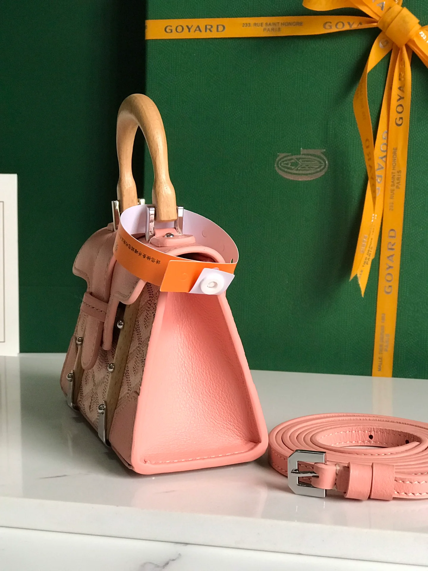 Сумка Goyard Saigon Nano - Розовый